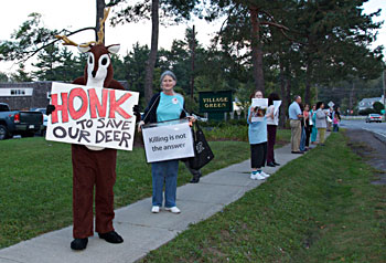 Protest at Cayuga Heights